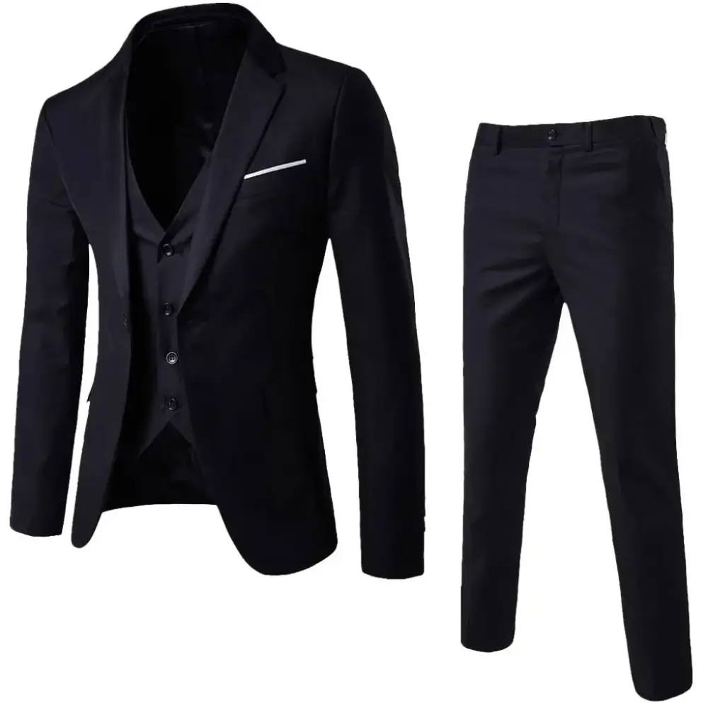 XINYRUNSE Casual Blazer for Men Suit Slim Fit 3-Piece Suit Jacket Vest & Pants Business Wedding Party Thank You Gifts Outlet Clearance