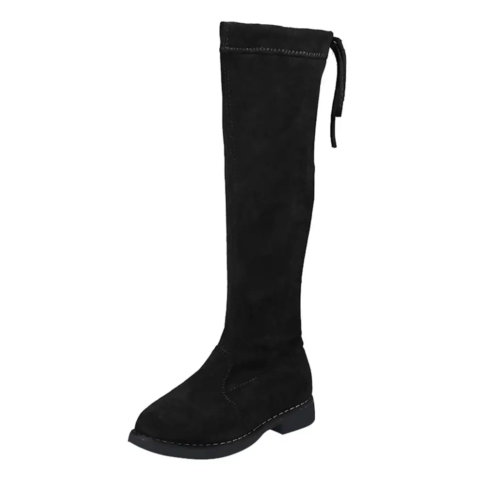 BOBOGOJP Back To School Girls Toddler Ankle Boots Low Heel Side Zipper Ankle Booties Little Kid/Big Kid (Black.12)