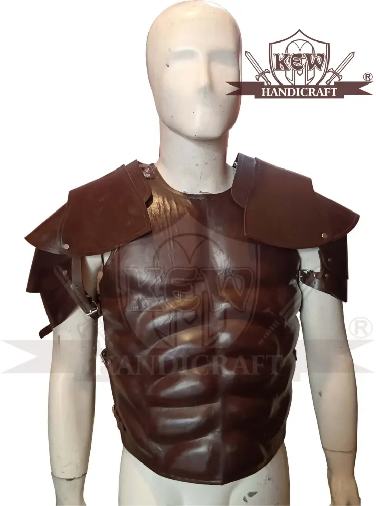 Medieval Leather Muscle Body Armor Jacket Medieval Armor Muscle Cuirass Leather Jacket-hg4