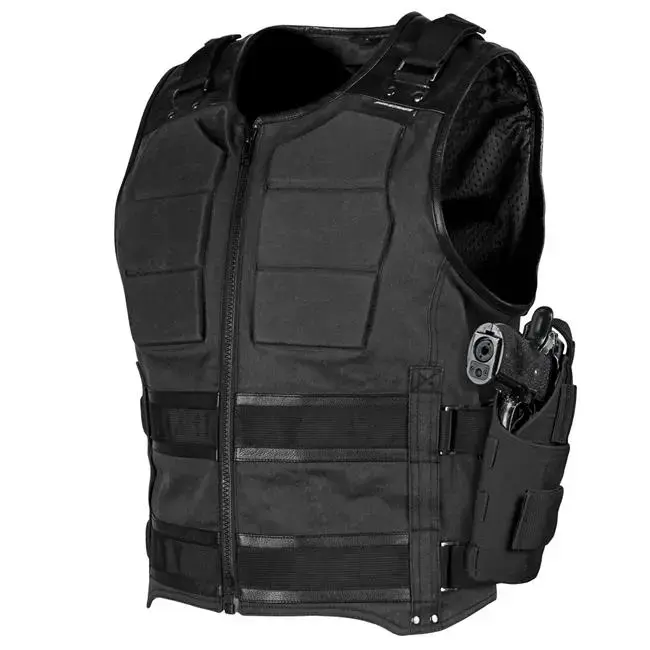 Speed & Strength True Grit Mens Motorcycle Armored Vest Black MD