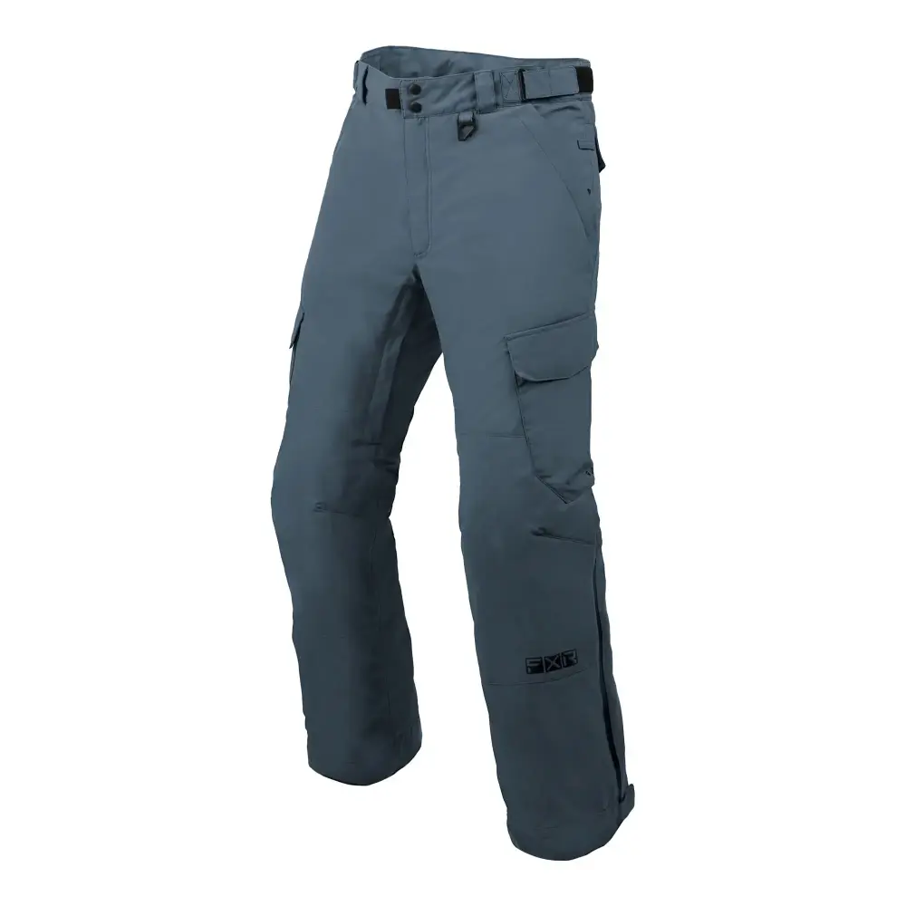 FXR Chute Snowmobile Pants HydrX Pro Thermal Insulated Steel Black Snow Bibs - Large 220146-0310-13