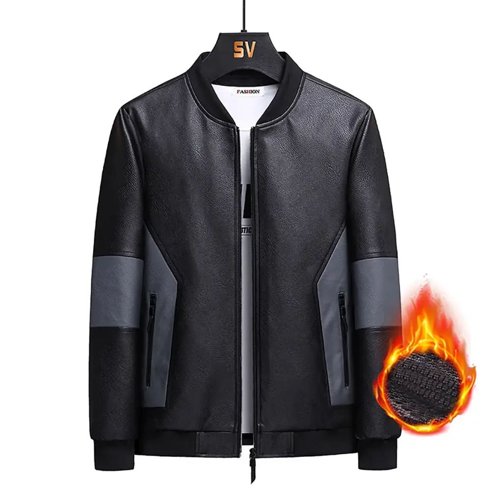Bomber Jacket Men 2024 Classic Jackets for Men Autumn and winter padded Slim Casual Real Cowhide Leather Leather Outwear Prime Deals Day 2024 Date