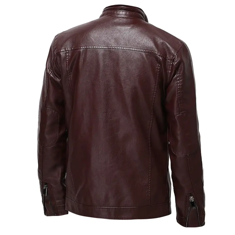 Jacket Mens Winter Coats for Men Men's Plus Fleece Jacket. Motorcycle Jacket. Warmth Jacket Bomber Jacket Clearance on Sales Red.4XL