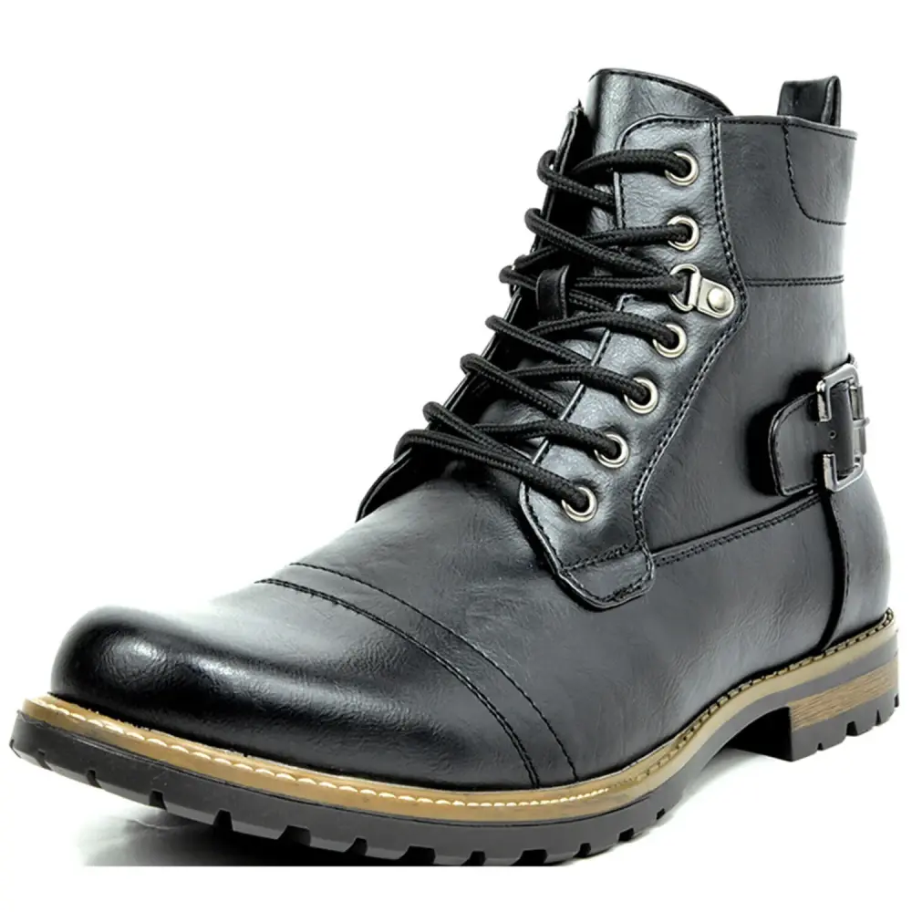 Men's Military Motorcycle Boots Combat Riding Modern Ankle Boots