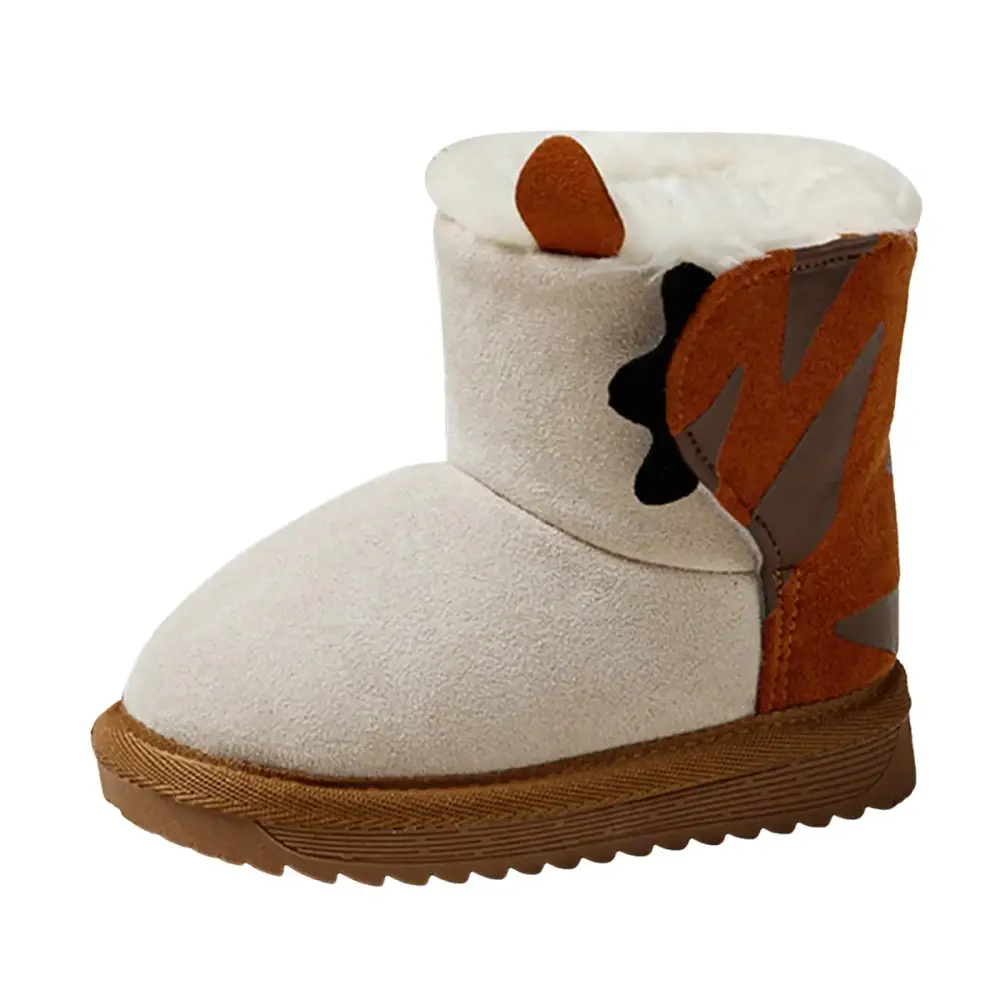 BOBOGOJP Back To School Boys Girls Waterproof Combat Boots Comfortable Slip on Sole Booties for Toddler Little Kid Big Kids (Brown.10)