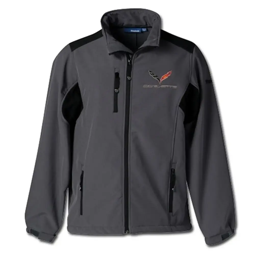 C7 Corvette Reebok Softshell Jacket - Graphite X-Large - MGW-13397
