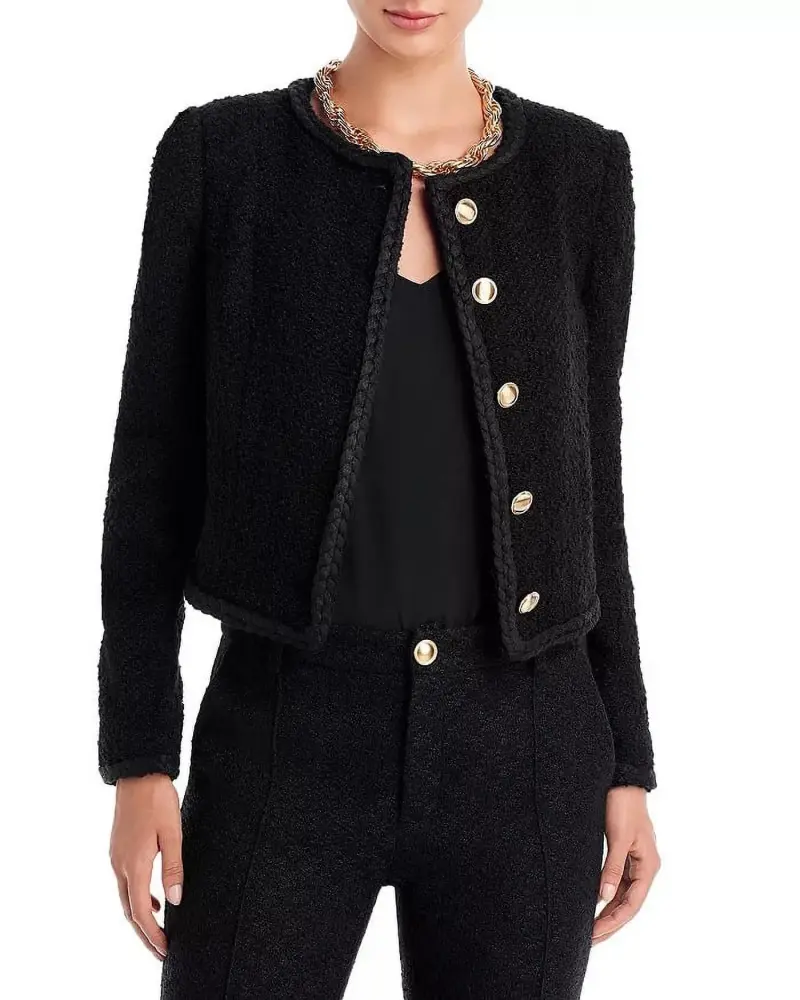 Aqua BLACK Women's Boxy Jacket. US X-Small - MGW-4243