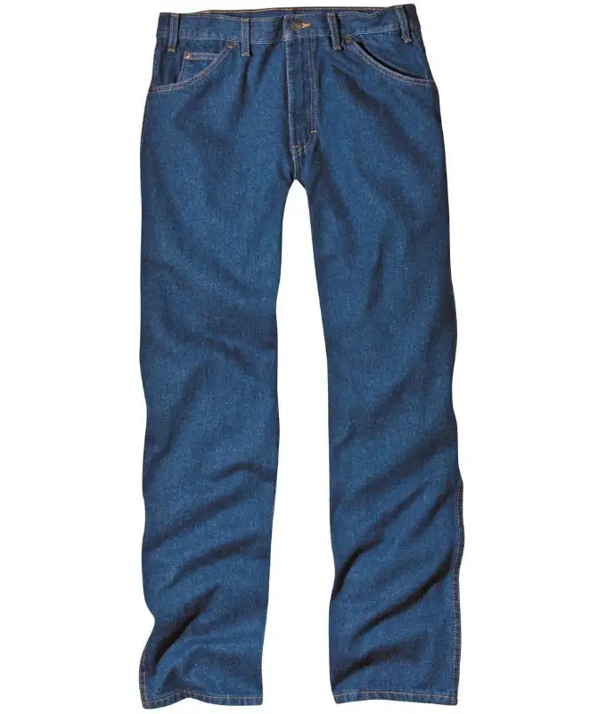 Dickies 9393RNB3034 Men's Regular Fit 5-Pocket Jeans 30x34 Indigo Blue