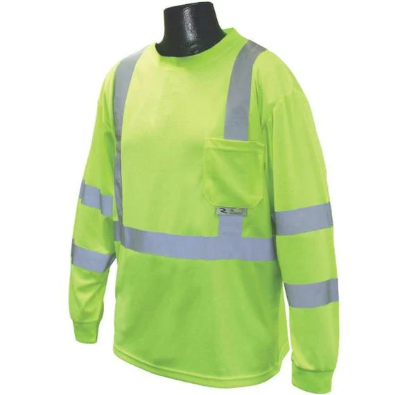 Radians ST21-3PGS-2X Class 3 Moisture Wicking T-Shirt, Green, 2X-Large, High Visibility Work Shirt