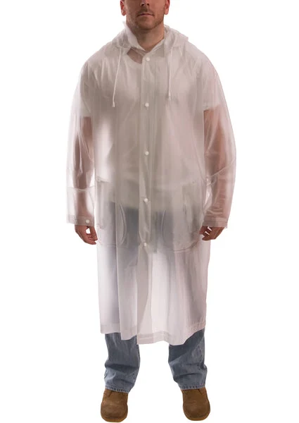 Tingley C61210.LG Tuff-Enuff Clear Coat Raincoat Large for Heavy Rain