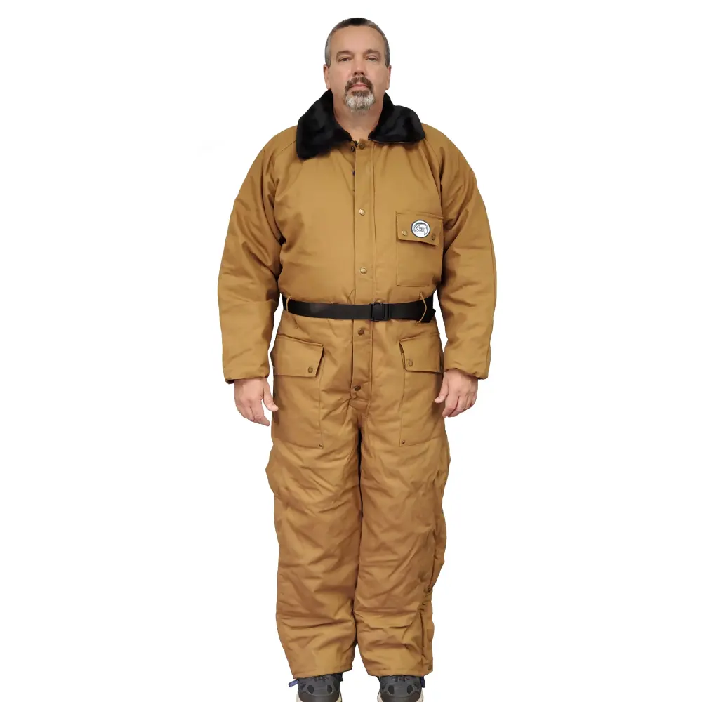 Polar Plus Men's Cotton Duck One Piece Insulated Freezer Suit for Extremely Cold Weather
