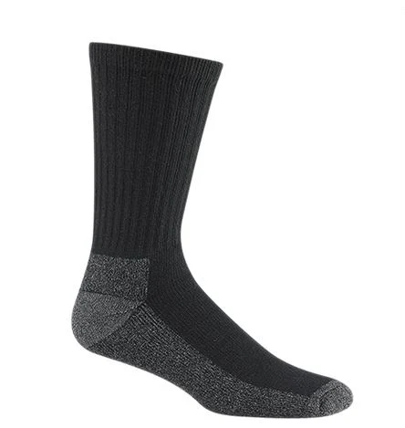 Wigwam S1221-052-XL At Work Crew Men's Sock Black Extra Large 3-Pack for Durability