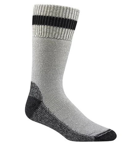 Wigwam F2062-792-LG Diabetic Thermal Sock Gray & Black Large for Foot Comfort