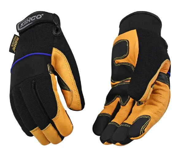 Kinco 102HK-L Lined Goatskin Leather Driving Gloves for Men - Comfortable and Durable