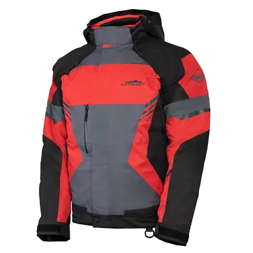 KATAHDIN GEAR DAGGER JACKET MENS. BLACK/GREY/RED - X-LARGE - MGW-2436