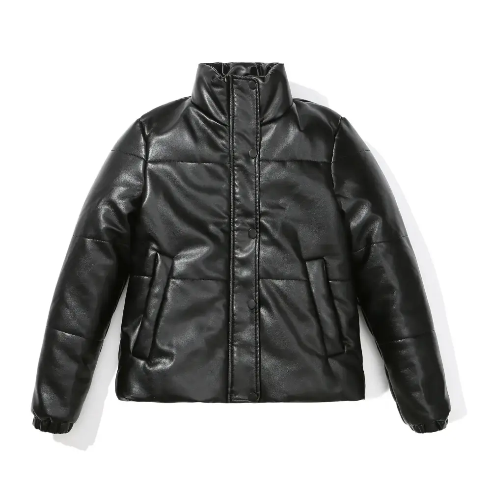 Women Faux Leather Jacket 2023 Autumn Winter Motorcycle Oversize Black Outerwear Casual Pu Basic Thick Warm Jacket Coat