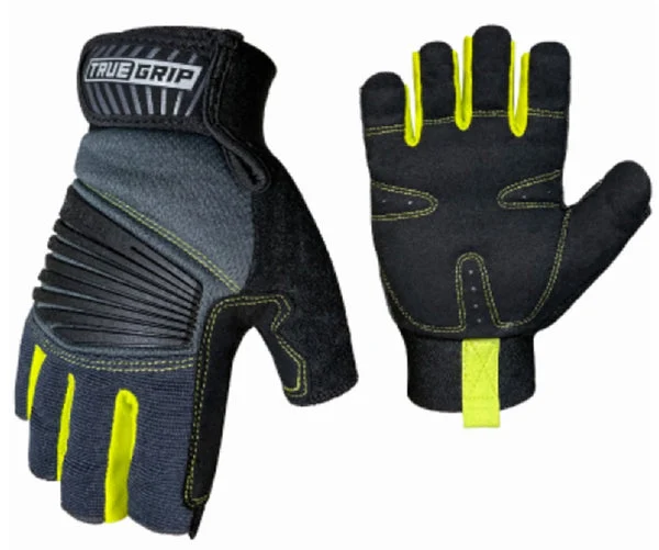 True Grip 98673-23 Pro Fingerless Gloves Extra Large for Work and Sports