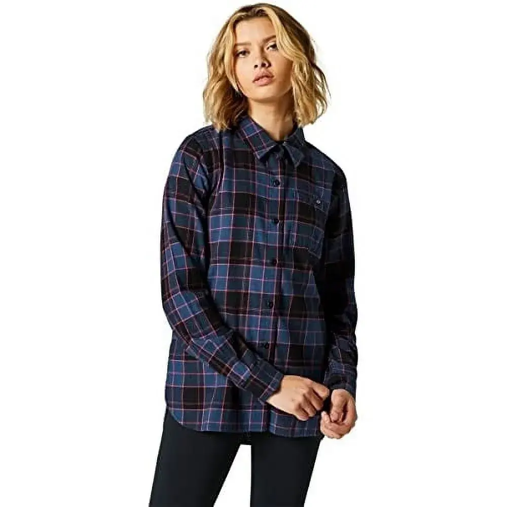 Fox Racing Women's Pines Flannel drk indo - MGW-29584