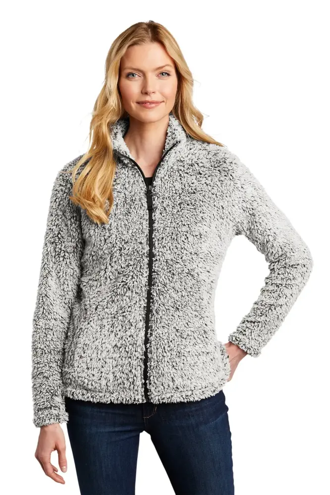 Port Authority Ladies Cozy Fleece Jacket Grey Heather 4X-Large