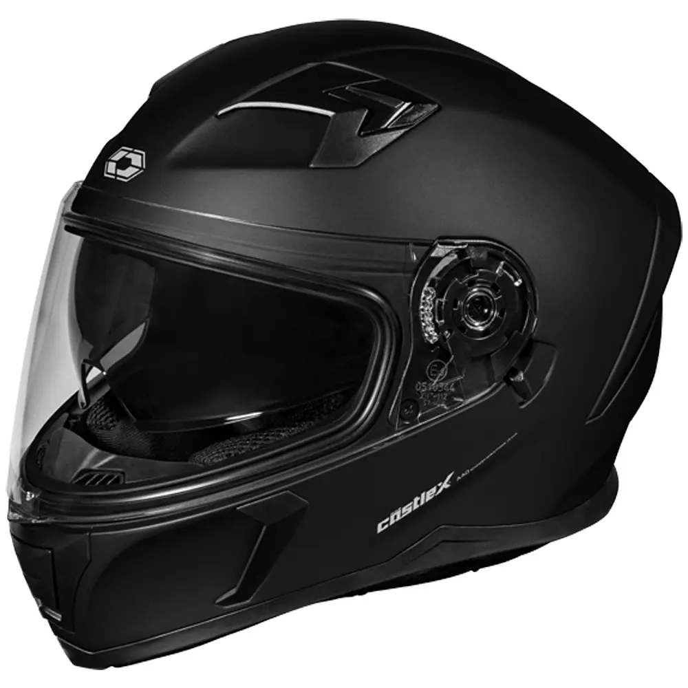 Castle X. 36-4079. Adult Full Face Helmet - Single Lens - DOT Approved - CX390 SOLID - Matte Black. 2X-Large