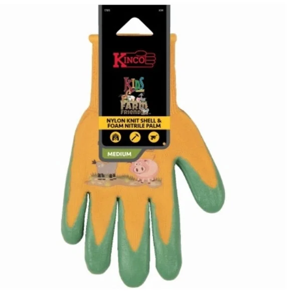 Kinco 1785W-KM Kids Farm Friends Gloves Medium Fun and Durable