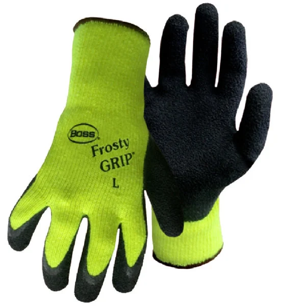 Boss 8439NL Frosty Grip Insulated Gloves Large for Cold Weather Protection