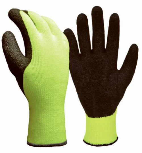 True Grip 8727-26 Men's Hi-Viz Yellow Winter Glove with Knit Wrist Large
