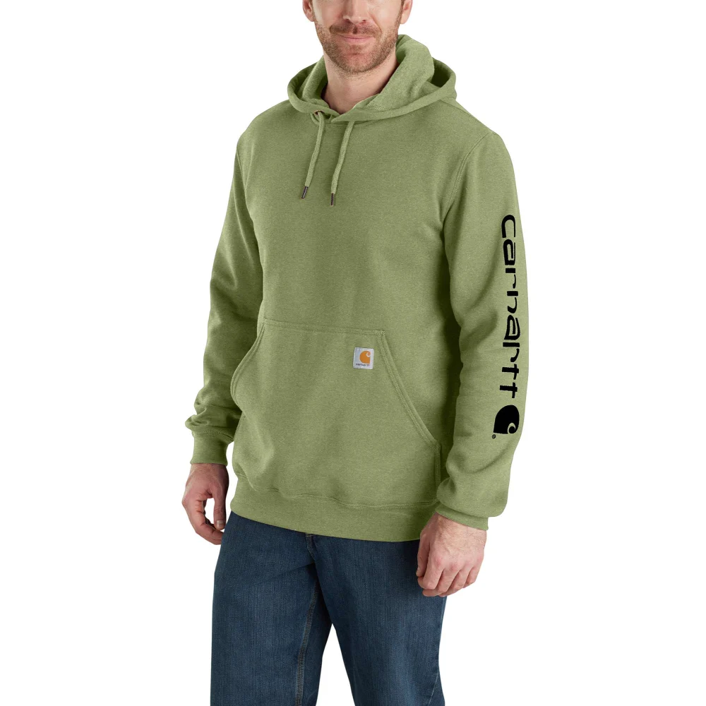 Carhartt Loose Fit Midweight Logo Sleeve Graphic Sweatshirt Chive Heather