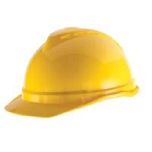 MSA Safety Works 10034020 Hard Hat Yellow Vented ANSI Certified