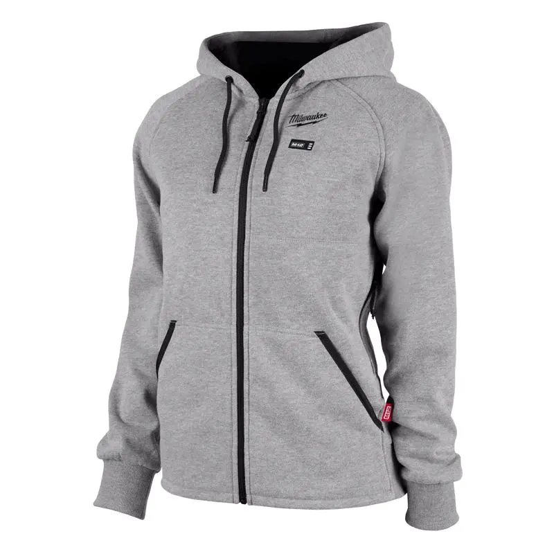 Milwaukee M12 L Long Sleeve Women's Heated Hoodie Kit Gray - Winter-Ready Apparel