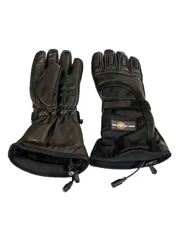 California Heat Gaunlet 12V Mens Heated Leather Gloves Black XXL