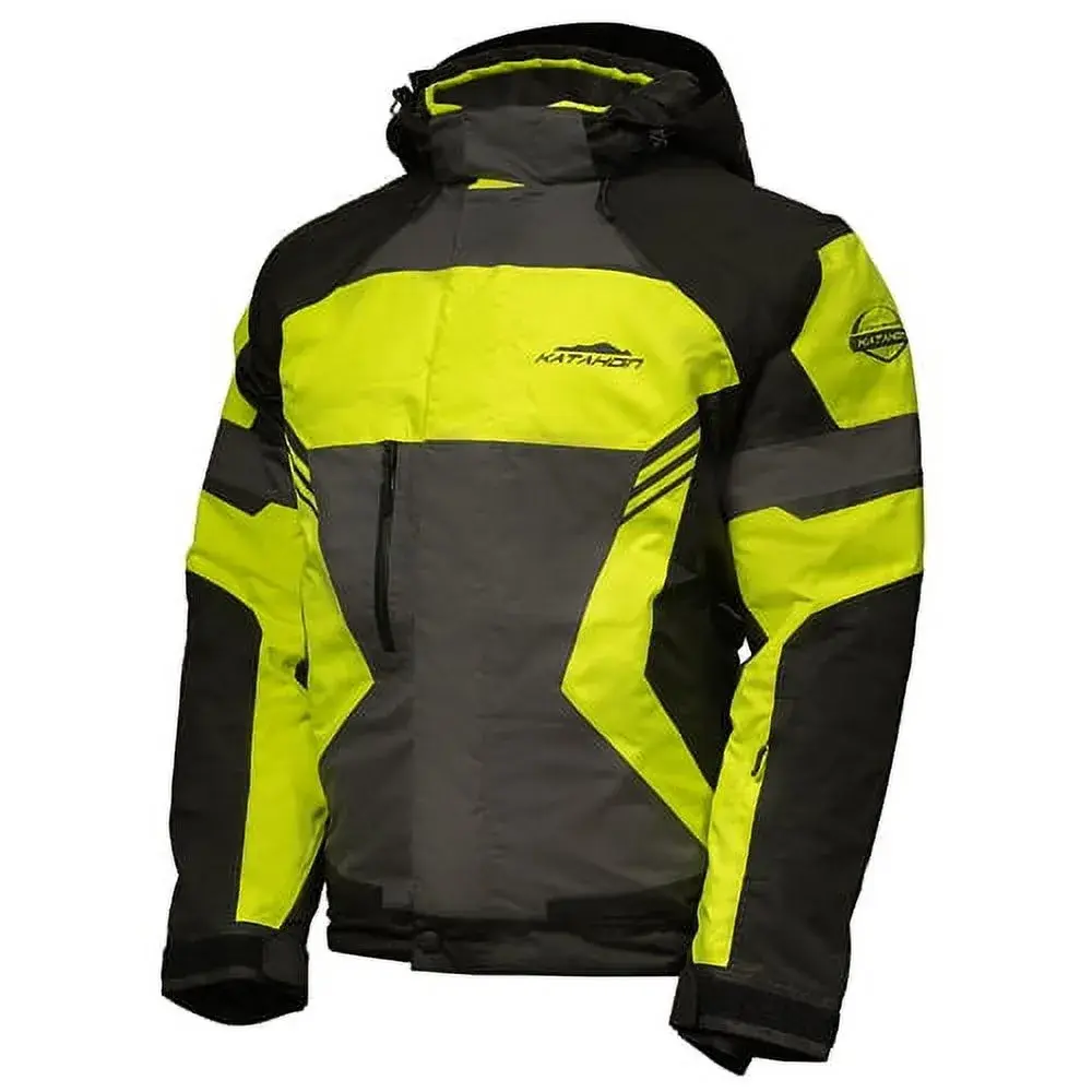 KATAHDIN GEAR DAGGER JACKET MENS. BLACK/GREY/HI-VIZ - 2X-L - MGW-2413