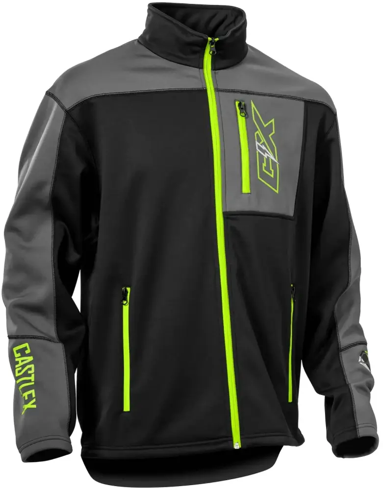 Castle X Fusion G5 Mens Mid-Layer Jacket Hi-Vis/Black/Charcoal XXL