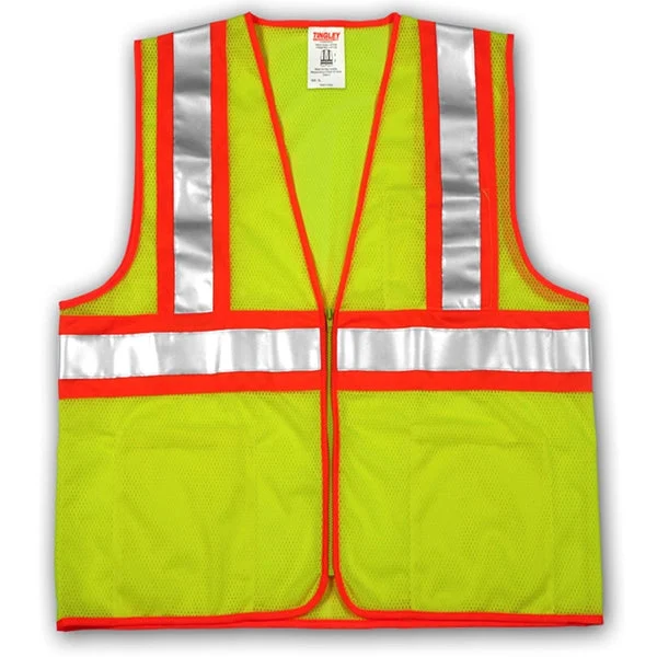 Tingley Job Sight Hi-Vis Safety Vest 4XL 5XL Yellow Green High Visibility Work Vest