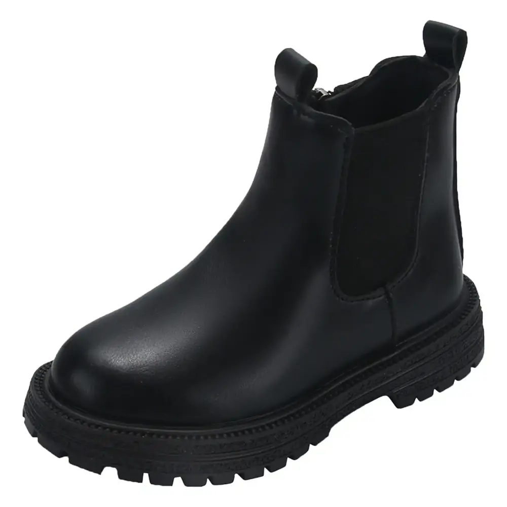 Vedolay Back To School Kids' Hiking Work Boots for Boys Girls Outdoor Waterproof Warm Kids Boots (Black.9.5)