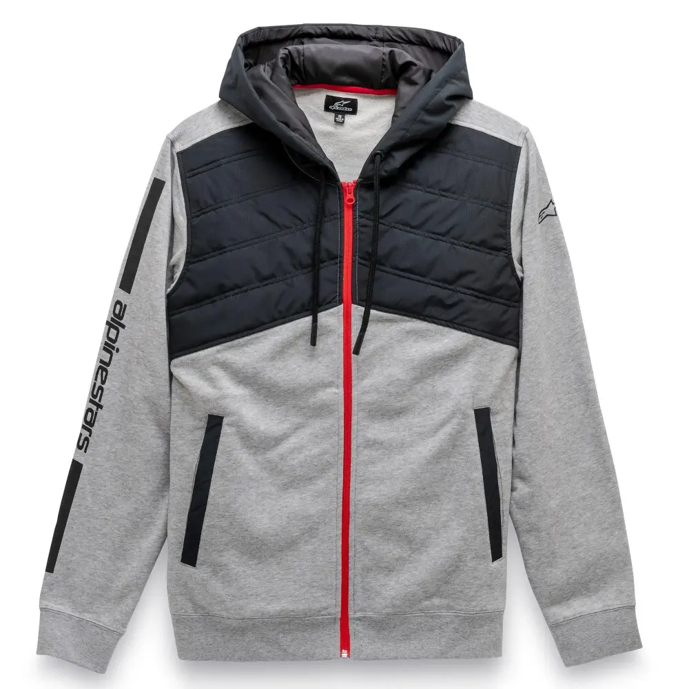 Alpinestars Alltime Mens Hybrid Hoody Jacket Heather Gray/Black XXL