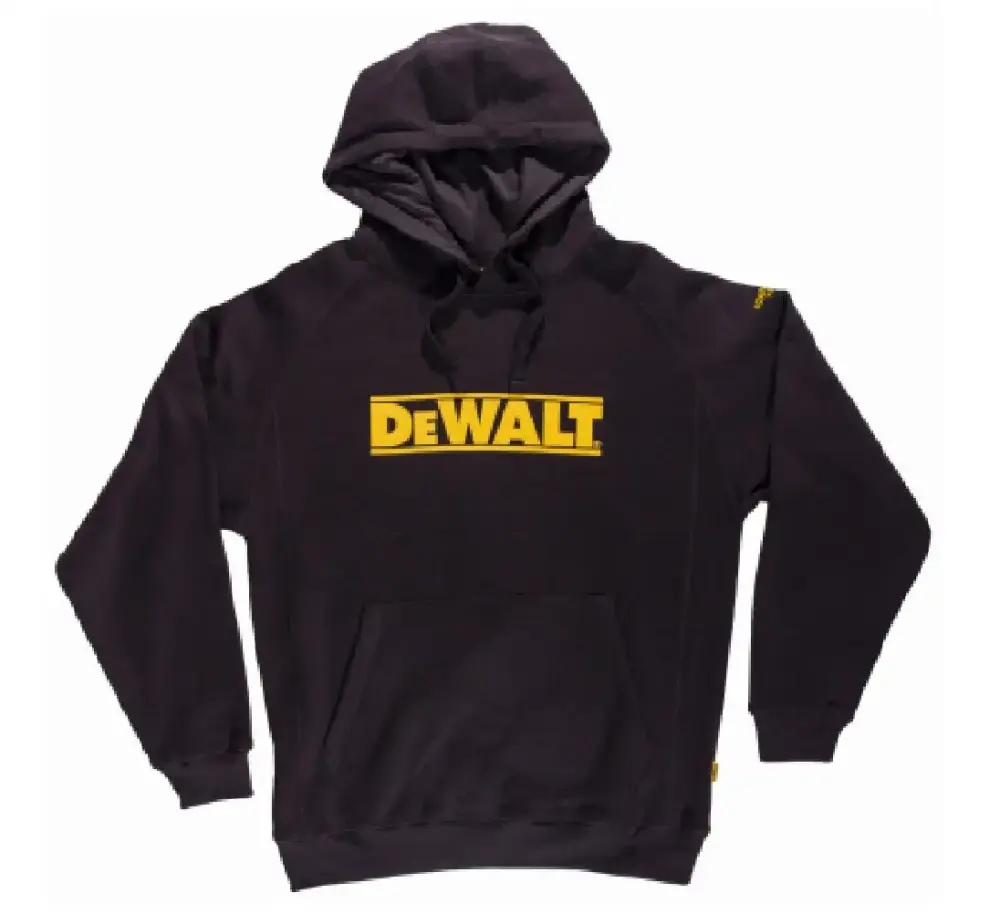 DeWalt DXWW50015-BLK-MED Black Hooded Sweatshirt Medium for Durable Work Apparel