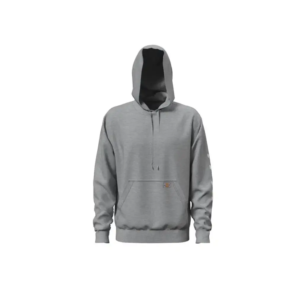 Dickies TW22BHG2X Long Sleeve Men's Hooded Safety Sweatshirt - Gray Workwear