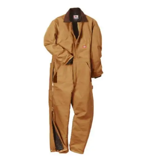 Dickies Men's Regular Fit Duck Insulated Coveralls Small Brown