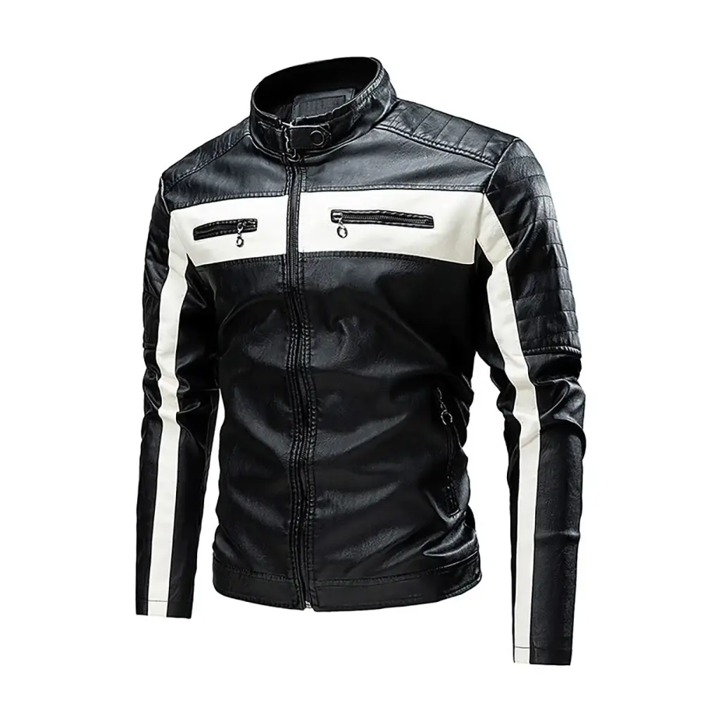 Coats for Mens Vintage Motorcycle Jacket Riding Motorbike Leather MOTORCYCLE JACKETS