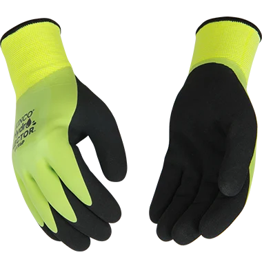 Kinco HYDROFLECTOR Waterproof Hi-Vis Green Lined Thermal Knit Shell for Cold Weather