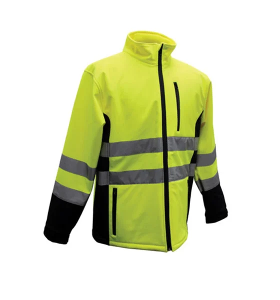 Boss 3SS70003X High Visibility Waterproof Softshell Jacket 3XL for Safety Workwear