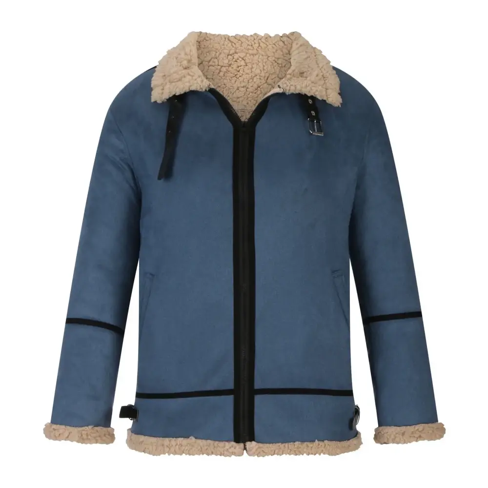 YUNZHAO Jackets for Men Leather Mens Business Casual Jacket Mens Zipper Sweatshirt Warm Jacket Men Casual Keep Warm Thicken Long Sleeve Turndown Jacket Zipper Patchwork