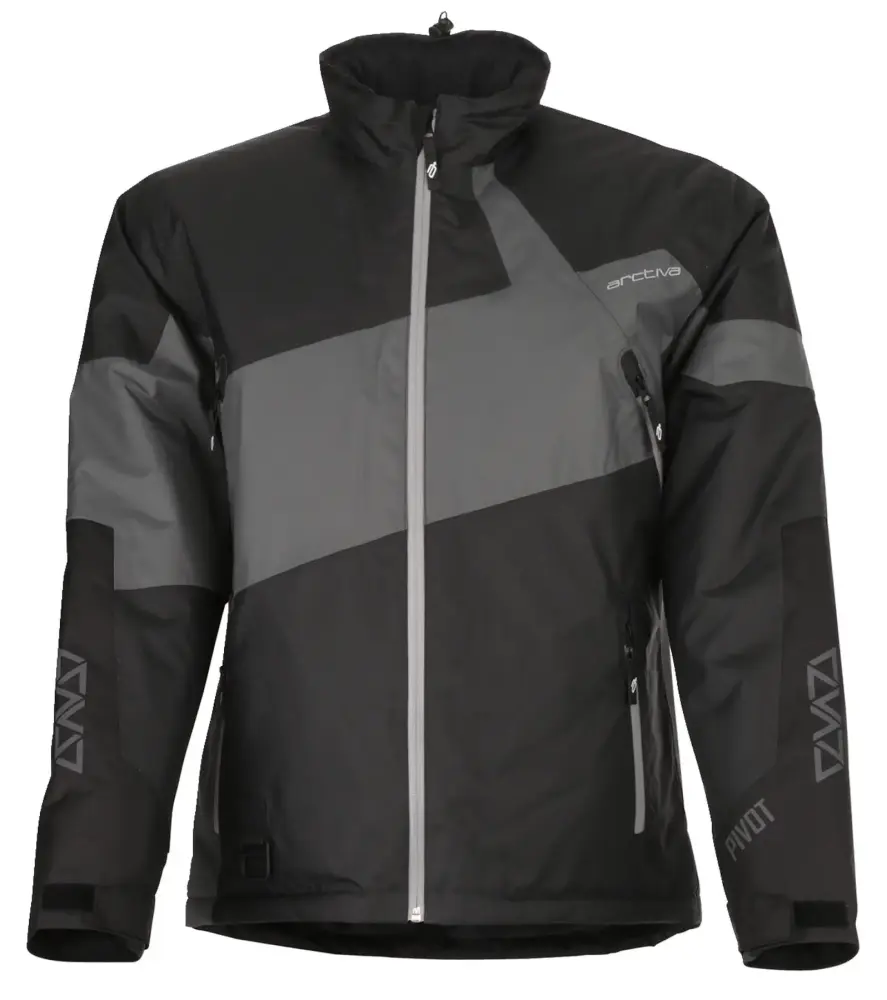 Arctiva Pivot 6 Mens Snow Jacket Gray/Black 5XL - MGW-12554