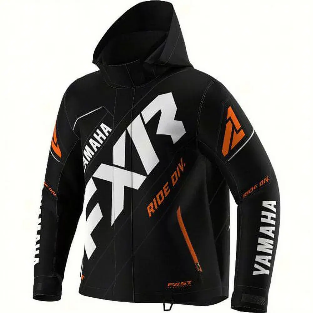 Yamaha 220-41014-30-12 Jacket. Youth Cx Black/Orange/White 12; 220410143012