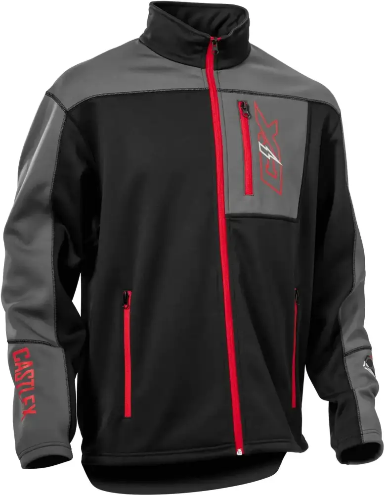 Castle X Fusion G5 Mens Mid-Layer Jacket Red/Black/Charcoal XL