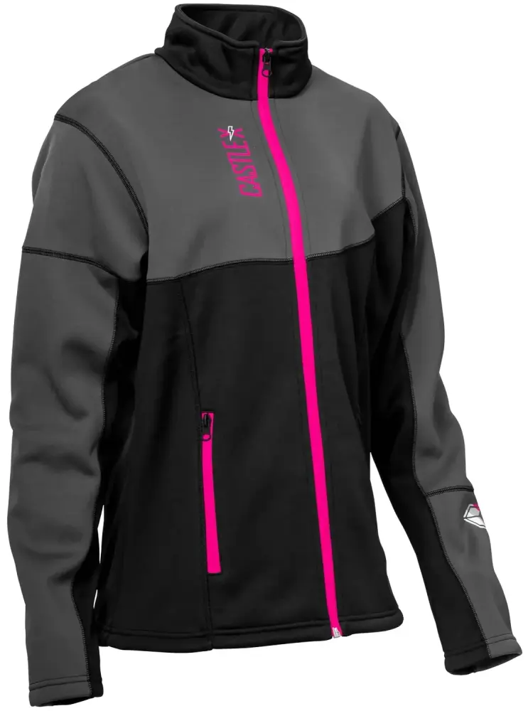 Castle X Fusion G5 Womens Mid-Layer Jacket Pink Glow/Black/Charcoal XXL