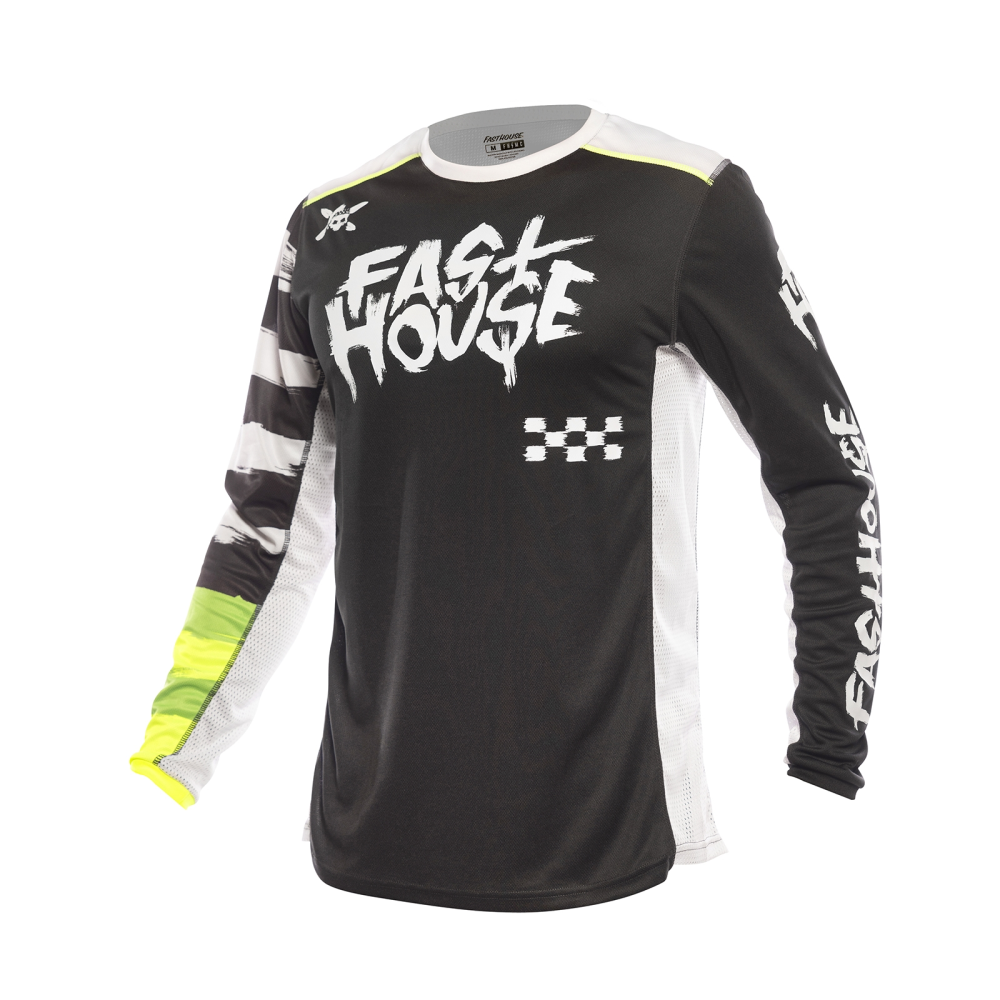 Fasthouse Grindhouse Jester Youth Jersey (Large. Black) - MGW-19589
