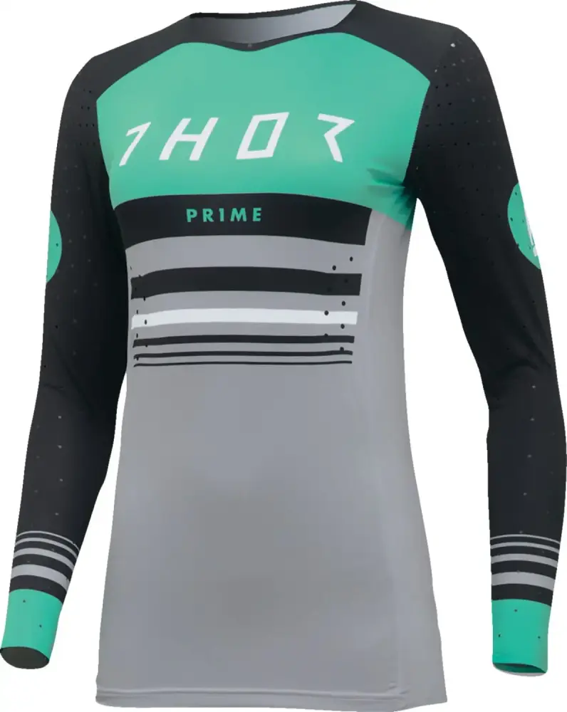 Thor Prime Blaze Womens MX Offroad Jersey Black LG - MGW-22999