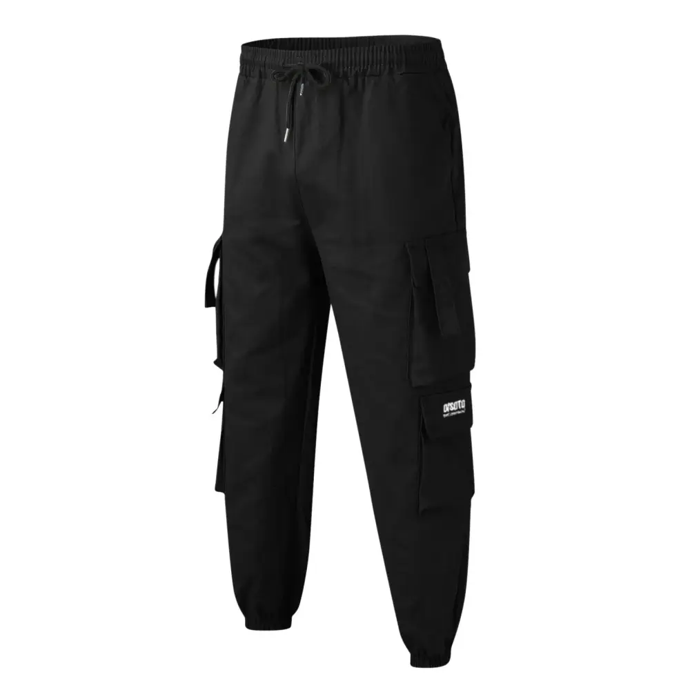 kpoplk Cargo Joggers Men.Mens Pants Cargo Joggers Sweatpants Casual Pant Slim Fit Trousers with Pockets(Black.3XL)